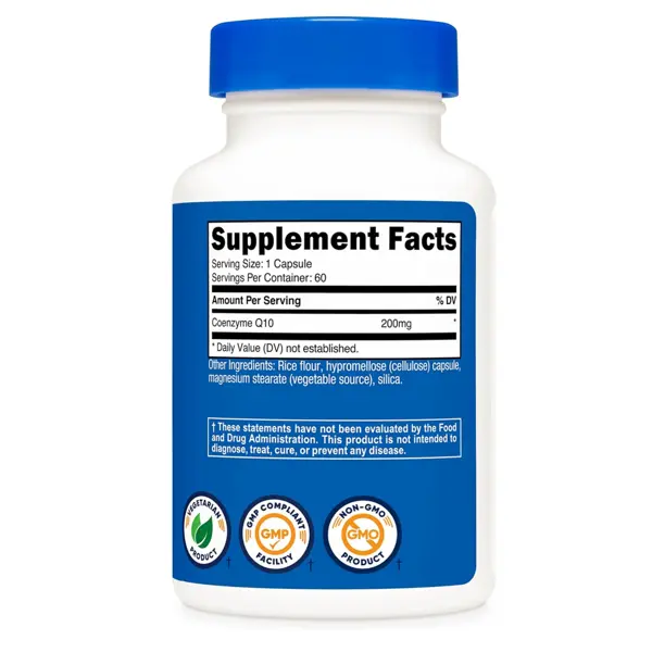 Nutricost Coq10 Coenzyme Q10 200mg Capsules